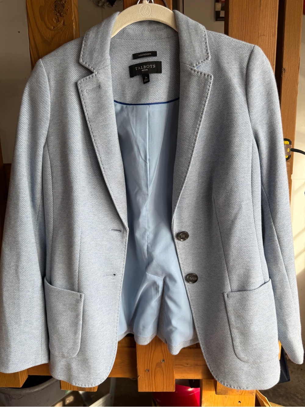 Talbots Powder Blue Tailored Women's Blazer